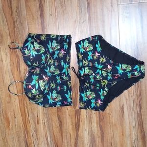 Cupshe XXL cropped tankini with high waist bottoms